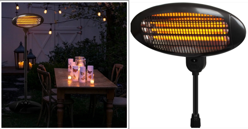Dimmable patio heater
